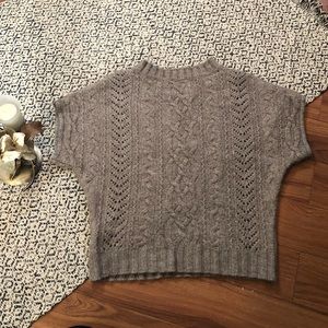 Massimo Dutti Alpaca Wool Short Sleeved Knit Top